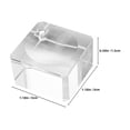 thumbnail image 4 of Shisuyan 4pcs Clear Concave Square Crystal Display Stand Stable Display Holder Sphere Showing Rack Crystal Ball Base Globe Bases, 4 of 8