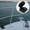 thumbnail image 6 of Five Oceans  Anchor Windlass Up/Down Deck Foot Switch, Heavy Duty UV-Stabilized Black Plastic Hinged Cover, 12-Volts, 4-Inch Diameter, Rated at 150 Amps - FO4430-M2, 6 of 8