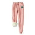thumbnail image 4 of lcziwo Christmas 2 Piece Outfits for Women Fleece Lined Sweatsuits Cute Graphic Long Sleeve Pullover and Sweatpants Winter Warm Tracksuit, Pink, S, 4 of 4