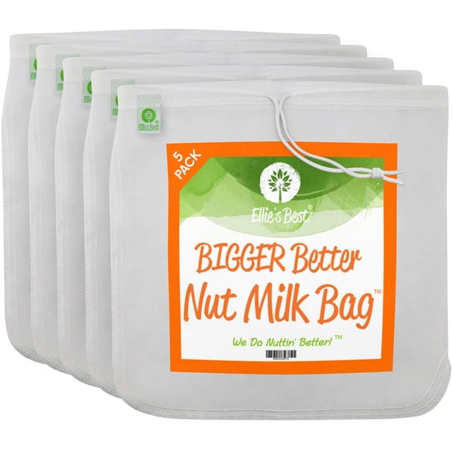 Bolsa Coladora Multiusos Reutilizable para Alimentos y Leche de Almendras Grado Comercial 30.48 cm x