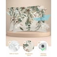 thumbnail image 2 of Hokiten King Size Pillow Cases Set of 2, Pillow Covers for Bed, Christmas Satin Pillowcases with Zipper for Hair/Skin, Xmas Botanical Pinecone Eucalyptus Leaves Rustic 20x36 Inches, 2 of 6
