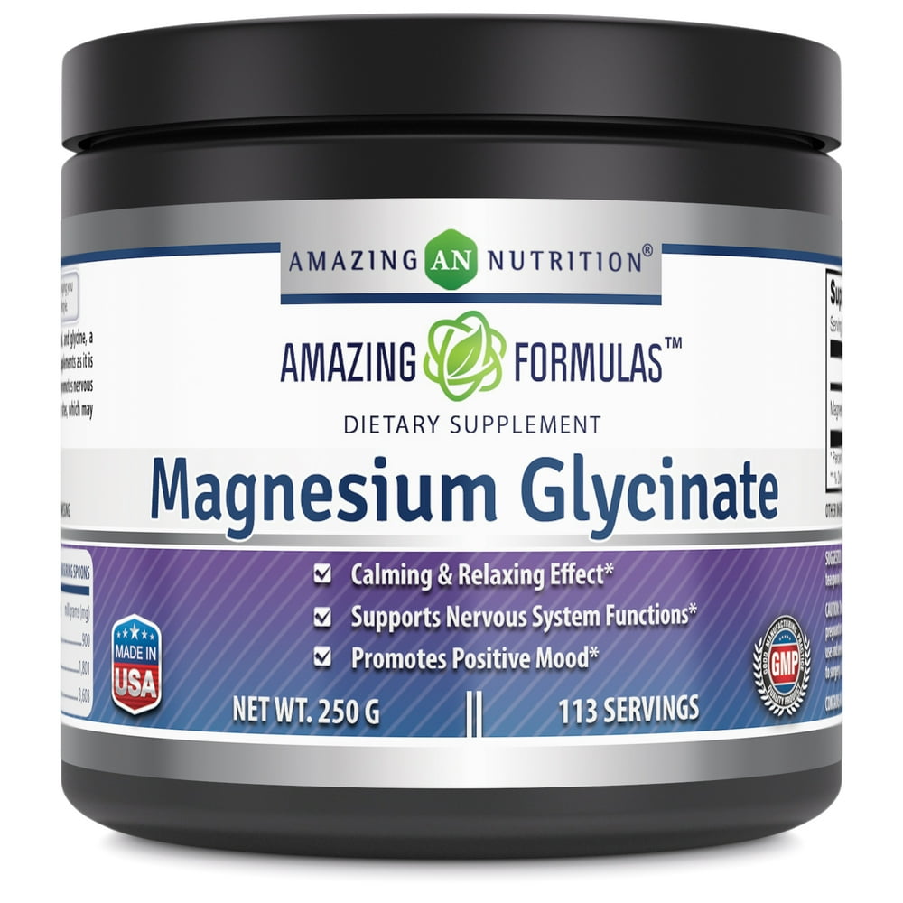 Amazing Formulas Magnesium Glycinate Powder 250g