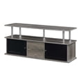 thumbnail image 4 of Designs2Go Meuble Télé avec Trois Armoires de Rangement et Tablette en Bois Gris Moyen, 4 of 6