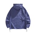 thumbnail image 3 of WTOBBY Women's UPF 50+ Sun Protection Jacket Lightweight Windproof Rain Coat Long Sleeve Hooded Water Resistant Outerwear for Hiking Travel Outdoor Activities,Purple L, 3 of 4