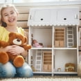 thumbnail image 4 of 1Pack Solid Wood Cabinet Decorative Durable Easy to Carry Mini House Accessory Rectangular Shape 6.21X3.42X1.34Inch, 4 of 8