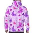 thumbnail image 5 of Hoodies for Men - Puzzles butterfly pink purple Long Sleeve Comfrt Men'S Fashion Hoodies & Sweatshirts, Sweatshirts for Men Hoodies Pullover Clothing Clothes with Pouch, 5 of 7