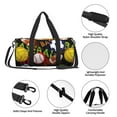 thumbnail image 5 of Rocae Balls Print Round Travel Duffel Bag and Fitness Bag, Women's Waterproof Weekend Tote, Men's Travel and Fitness Essentials, 5 of 8