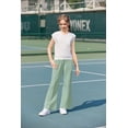thumbnail image 2 of Conjunto de pantalones Arshiner para niñas con hombros caídos, tallas 11-12, 2 of 9