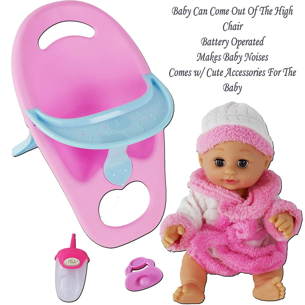 Children's Fun Interactive Pretend Play Watch & Feed Me Baby Doll