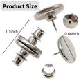 thumbnail image 2 of 5Pairs Curtain Magnets Closure with Tack Curtain Weights Magnets Button Curtain Magnetic Holdback Button to Prevent Light from Leaking & Curtains from Being Blown Around, 2 of 6