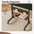 thumbnail image 4 of FITUEYES Rolling TV Stand for 40-85 inch Large LCD/LED TVs, Height Adjustable and with One Shelf, 4 of 8