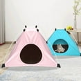 thumbnail image 1 of Pet Dogs Cats Foldable Tent Soft Nests Breathable Sleeping Bed House Kennel, 1 of 10