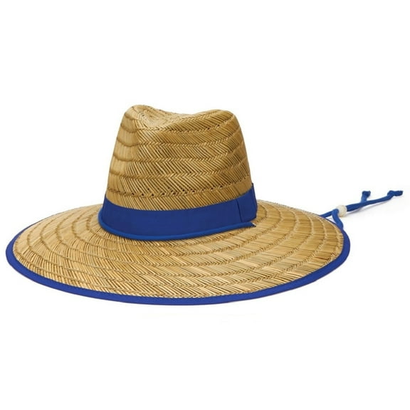 Rush Straw Lifeguard Hat with Band and Chin Cord