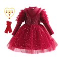 thumbnail image 1 of Otoño Invierno Niñas Vestido de Navidad Ropa para niños Vestido de fiesta Fiesta de niñas Tul Tutu Vestidos de princesa Vestido Año Nuevo Costume6-7T (130) Gao Jinjia LED, 1 of 2