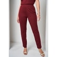 thumbnail image 3 of Jessica London Women's Plus Size 3 Piece Ponte Pant Set, 3 of 3