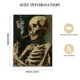 thumbnail image 2 of Nawypu Vincent Van Gogh - Dope Posters - Dope Room Decor Weed Smoking Skeleton Decor - Stoner Pothead Marijuana Gifts for Men - Creepy Goth Wall Art - Gothic Home Decor - Cannabis Gifts - Ganja, Blunt, 2 of 5