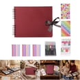 thumbnail image 2 of Scrapbook Album 80 Pages Thick Paper Photo Album Memory Book with Accessories for Scrapbooking Art & Craft Project, 2 of 9