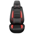 thumbnail image 6 of Car Seat Covers Compatible with Subaru Crosstrek 2016-2024 Full Set Leather Seat Cushion Waterproof Automotive Seat Protectors(5 Seats,Black&Redline), 6 of 8