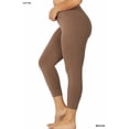 thumbnail image 2 of Zenana Women & Plus Premium Cotton Mid-High Waist Capri Leggings, 2 of 2