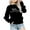 Black, variant on Elainilye Fashion Toddler Girls Crewneck Oversized Sweatshirt Long Sleeve Pullover Tops Toddler Clothes Sizes 1-12Y,Black