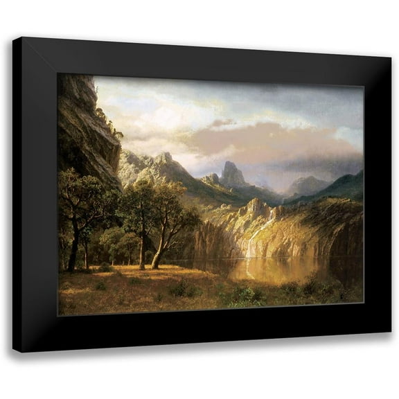 Bierstadt, Albert 14x11 Black Modern Framed Museum Art Print Titled - In The Valley