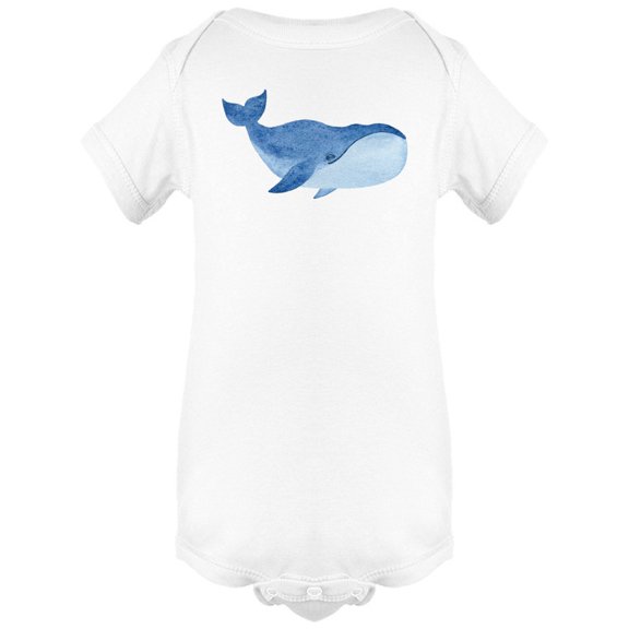 Bowhead Whale Watercolor Bodysuit Infant -Image by Shutterstock,  Newborn