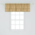 thumbnail image 2 of Ambesonne Oriental Window Valance, Moroccan Quatrefoil, 54" X 18", Caramel and Beige, 2 of 3