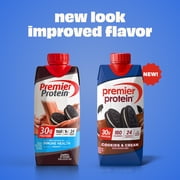 (2 pack) Premier Protein Shake, Cookies & Cream, 30g Protein, 11 fl oz, 12 Ct