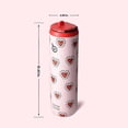 thumbnail image 5 of BOTTLE BOTTLE Insulated Water Bottle 24oz with Straw Lid and Handle for Sports Travel Gym Stainless Steel Water Bottles Double-Wall Vacuum Metal Leak Proof BPA-Free  Heart Beats, 5 of 6