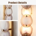 thumbnail image 6 of Organic Agate Stone Wall-Mounted Sconce, 26 Inch Natural Wall Light, Unique Elegant Wall Sconce for Entryway, Living Room, 6 of 12