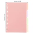 thumbnail image 2 of LEEYNEER 4 Pcs PP Séparateurs de Reliure Roses.20x15.70x0.10cm, 2 of 8