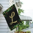 thumbnail image 3 of America Forever Christmas Monogram House Flag Letter L 28 x 40 inches Double Sided, Shiled , Pinecones Xmas Seasonal Outdoor Decor, Holiday Outside Yard Decorations, 3 of 5
