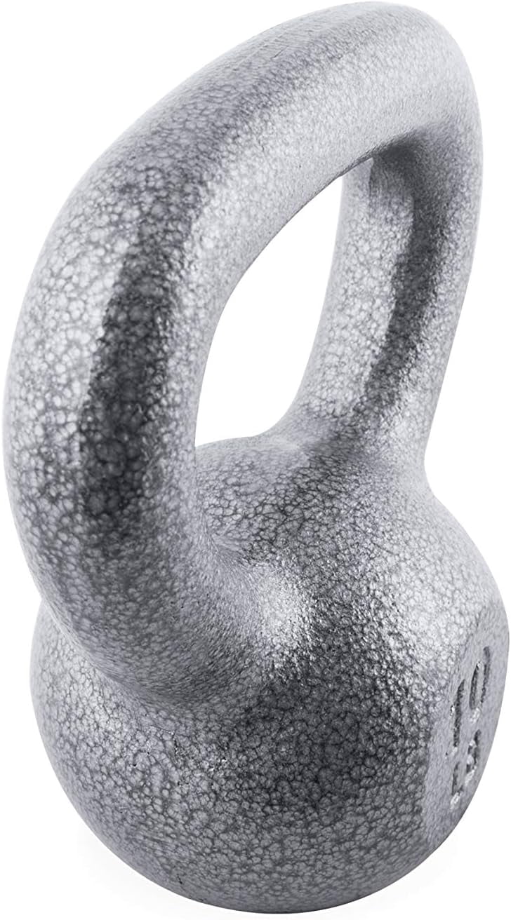 WF Athletic Supply Hammerstone Painted Cast Iron Kettlebells, Home & Gym Equipment, Great for Strength Training, Full Body Workout & Crossfit Training, Color & Size Options Available in 10-80 Pounds