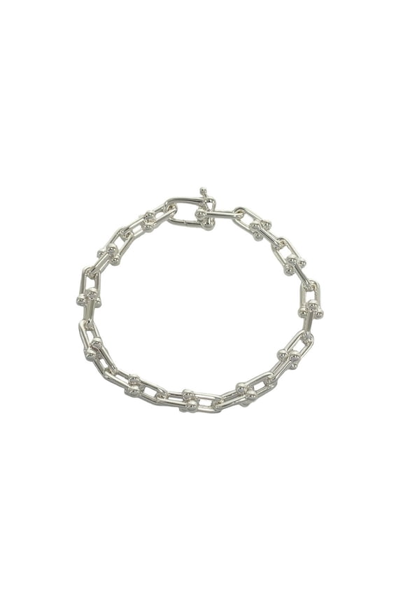Pre-Owned TIFFANY&Co. Tiffany HardWear Small Link Bracelet, Sterling Silver 925, Accessory,...