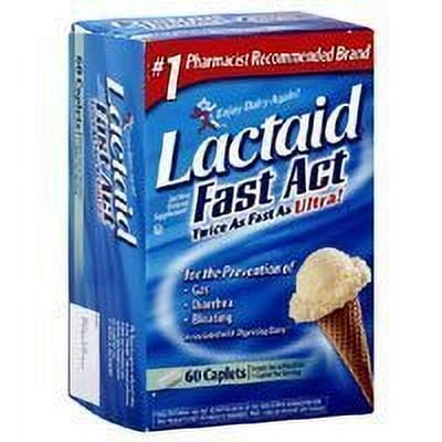 700752 Lactose-Intolerance Lactase Enzyme Caplet 60 Per Bottle by Major Pharmaceuticals -Part no. 700752