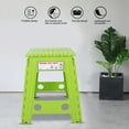 thumbnail image 3 of Cergrey Living Plastic Dots Folding Step Stool Anti-slip Foldable Adults Chair Practical, 3 of 8