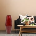 thumbnail image 6 of Bamboo Cylinder Floor Vase  - Handcrafted Tall Decorative Vase - Ideal for Dining Room, Living Room, 27.5 Inch Red, 6 of 6