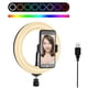 thumbnail image 3 of Aro de luz led 30 cm Gadgets and Fun Luces blancas y de colores Tripie de 1.7 metros, 3 of 8