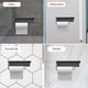 thumbnail image 4 of Portarrollos de papel higiénico para baño, soporte para rollo de papel higiénico con espacio extendido para varilla y estante, diseño plegable frontal que garantiza estabilidad y comodidad, 4 of 5