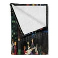 thumbnail image 2 of Mexican Soft Flannel Fleece Throw Blanket, Taco Truck Party with Hungry People Eating at Night Urban Takeaway Restaurants, Cozy Plush for Indoor and Outdoor Use, 50" x 70", Multicolor, by Ambesonne, 2 of 5