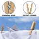 thumbnail image 5 of Pinzas para Ropa Yuxing Resistentes de Madera Color Madera, 5 of 5