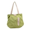 thumbnail image 4 of Bolso de hombro para mujer, moderno bolso de verano con cremallera, ligero, bolso de mano para mujer Verde, 4 of 9