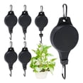 thumbnail image 2 of 6 Pack Plant Pulley Retractable Hanger Plant Pulley Adjustable Height Wheel For Hanging Plants Indo, 2 of 5