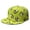 Avocado Print F, variant on Abstract Dinosaur Flat Brim Hat - Hand-Drawn Dino Skeleton Art Adjustable Snapback for Men & Women