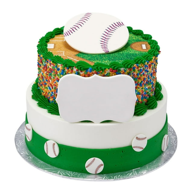 Baseball Two-Tier Cake