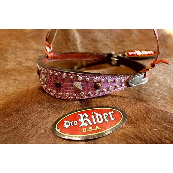 Horse Show Bridle Western Leather Barrel Racing Tack Rodeo Noseband  9964