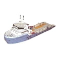 thumbnail image 2 of Kokiya 1/250 Ship Model Simulation Building Kits Decoration Boat Puzzle for Adults Kids, 2 of 9