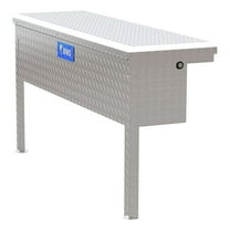 UWS TBSM-48-LP Side Mount Series Single Lid Tool Box; L 48 in. x W 11.25 in. x H 11 in.; Low Profile; Brite Aluminum; Mounting Hardware Not Included;