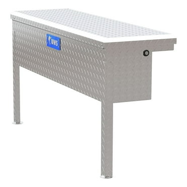 UWS TBSM-48-LP Side Mount Series Single Lid Tool Box; L 48 in. x W 11.25 in. x H 11 in.; Low Profile; Brite Aluminum; Mounting Hardware Not Included;