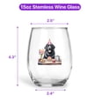thumbnail image 5 of Happy Mother's Day Newfoundland with Sweets and Flowers at a Picnic 15oz Stemless Wine Glass Mug Newfie Dog Lover Gifts Wine Glasses Cup - 13005, 5 of 5